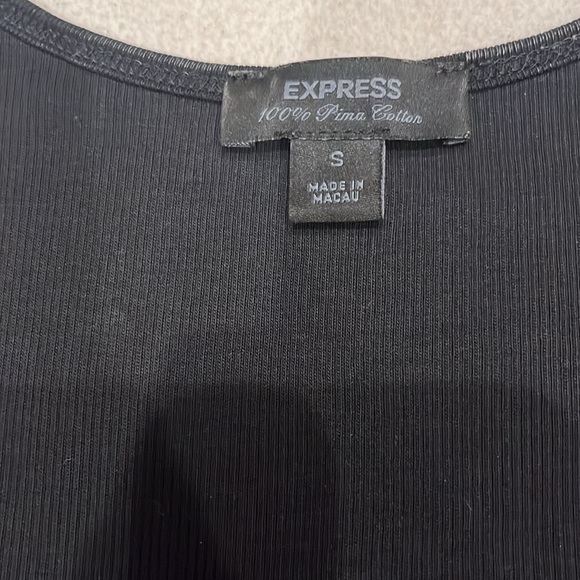 Express Women’s Sequin Glitzy Gl Black Tank Top sz Small - Picture 3 of 4